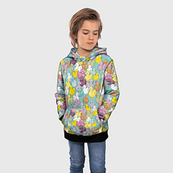 Толстовка-худи детская Уютные уточки, цвет: 3D-черный — фото 2