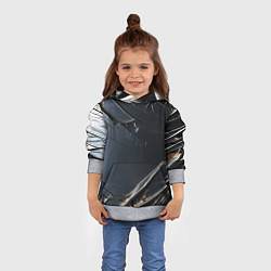 Толстовка-худи детская Чёрный металл, цвет: 3D-меланж — фото 2