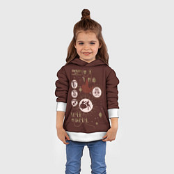 Толстовка-худи детская Гарри Поттер - Святочный Бал, цвет: 3D-белый — фото 2