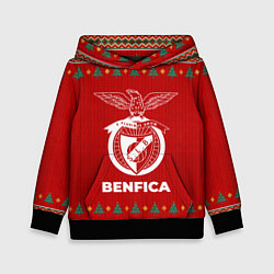 Толстовка-худи детская Benfica new year, цвет: 3D-черный