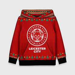 Толстовка-худи детская Leicester City new year, цвет: 3D-черный