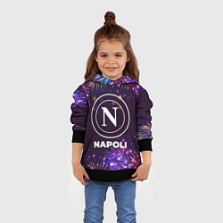 Толстовка-худи детская Праздничный Napoli, цвет: 3D-черный — фото 2