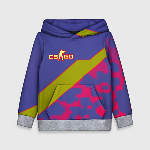 Детская толстовка Counter strike camo line / 3D-Меланж – фото 1