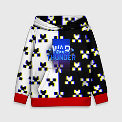 Толстовка-худи детская Warthunder x minecraft, цвет: 3D-красный