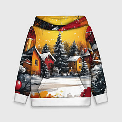 Детская толстовка Новогодний двор