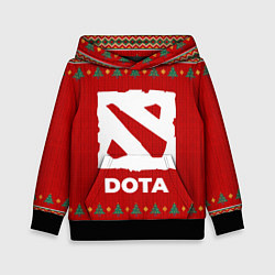 Толстовка-худи детская Dota new year, цвет: 3D-черный