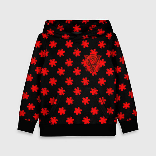 Детская толстовка Bullet for my valentine pattern / 3D-Черный – фото 1