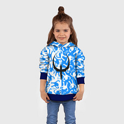 Толстовка-худи детская Ъуъ съука x quake, цвет: 3D-синий — фото 2