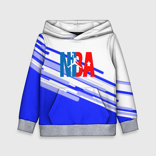 Детская толстовка NBA geometry steel / 3D-Меланж – фото 1