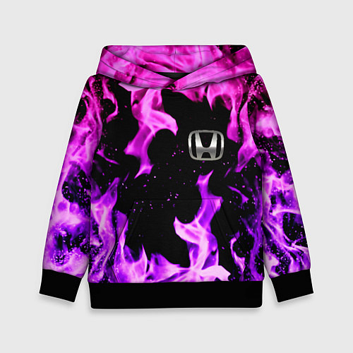 Детская толстовка Honda flame pink / 3D-Черный – фото 1
