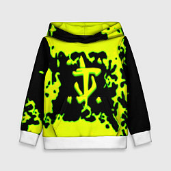 Детская толстовка Doom кислотное лого краски