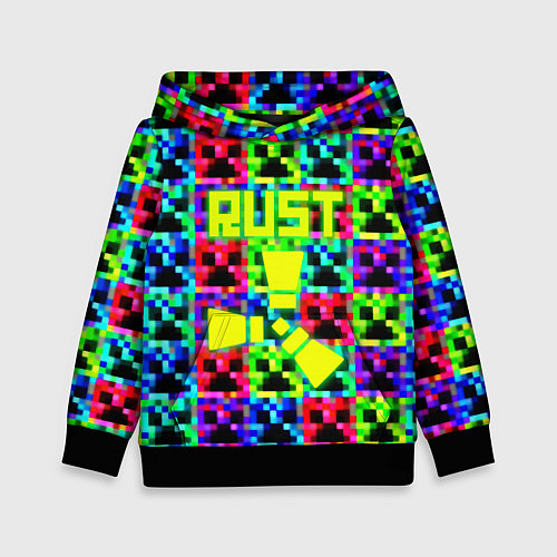 Детская толстовка Minecraft x rust / 3D-Черный – фото 1