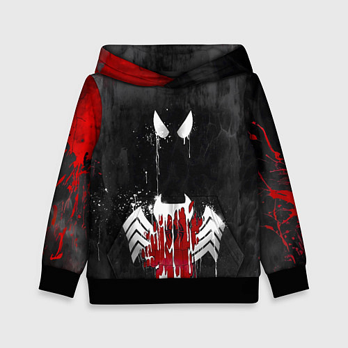 Детская толстовка Человек паук и веном / 3D-Черный – фото 1
