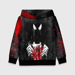 Толстовка-худи детская Человек паук и веном, цвет: 3D-черный