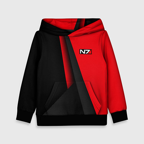 Детская толстовка N7 - красная униформа / 3D-Черный – фото 1