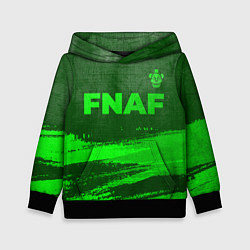 Толстовка-худи детская FNAF - green gradient посередине, цвет: 3D-черный