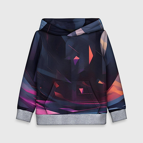 Детская толстовка Абстрактный вихрь / 3D-Меланж – фото 1