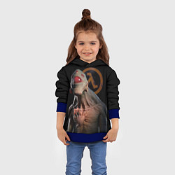 Толстовка-худи детская Half life - vortigaunt, цвет: 3D-синий — фото 2