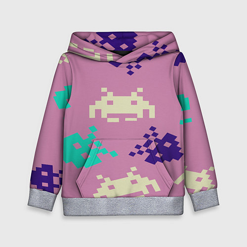 Детская толстовка Пиксели фильтр / 3D-Меланж – фото 1