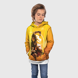 Толстовка-худи детская Скорпион - Mortal Kombat, цвет: 3D-белый — фото 2