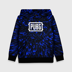 Толстовка-худи детская PUBG blue energy, цвет: 3D-черный