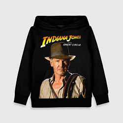 Толстовка-худи детская Indiana Jones and the Great Circle, цвет: 3D-черный