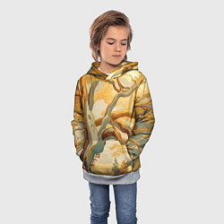Толстовка-худи детская Дерево в японском стиле, цвет: 3D-меланж — фото 2