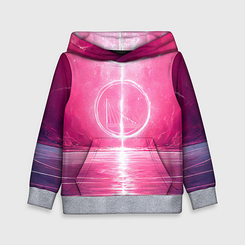 Детская толстовка Голден Стэйт Уорриорз в розовом / 3D-Меланж – фото 1