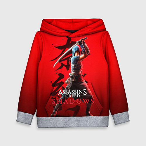 Детская толстовка Assassins Creed Shadows - Shinobi Naoe / 3D-Меланж – фото 1