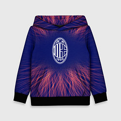Толстовка-худи детская AC Milan red energy, цвет: 3D-черный
