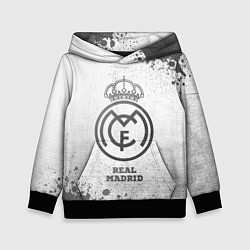 Толстовка-худи детская Real Madrid - white gradient, цвет: 3D-черный