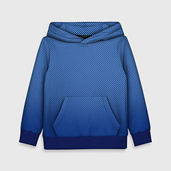 Толстовка-худи детская Сине-голубой текстурированный градиент, цвет: 3D-синий