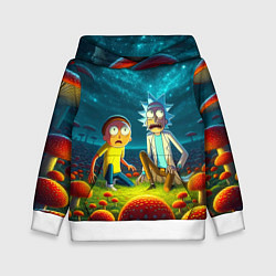 Детская толстовка Rick and Morty on the fly agaric planet