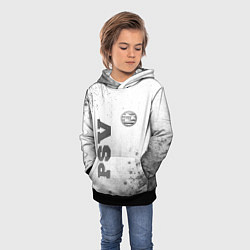Толстовка-худи детская PSV - white gradient вертикально, цвет: 3D-черный — фото 2
