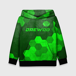 Толстовка-худи детская Daewoo - green gradient посередине, цвет: 3D-черный
