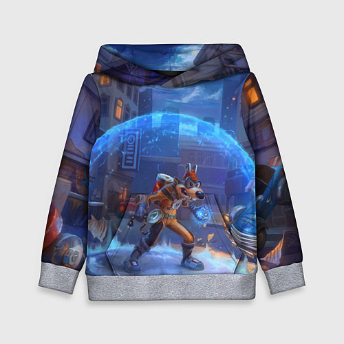 Детская толстовка Мегавольт / 3D-Меланж – фото 1