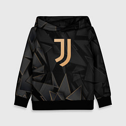 Толстовка-худи детская Juventus golden poly, цвет: 3D-черный