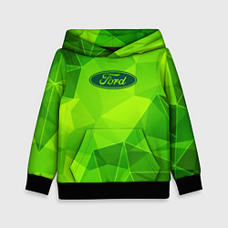Толстовка-худи детская Ford green poly, цвет: 3D-черный