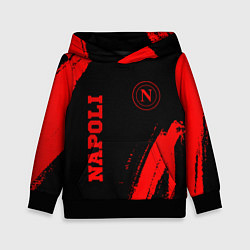 Толстовка-худи детская Napoli - red gradient вертикально, цвет: 3D-черный