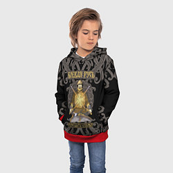 Толстовка-худи детская Боевая Русь русский богатырь, цвет: 3D-красный — фото 2