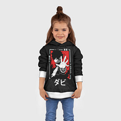 Толстовка-худи детская Моя геройская академия - Даби, цвет: 3D-белый — фото 2