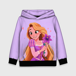 Толстовка-худи детская Rapunzel - big pictures, цвет: 3D-черный