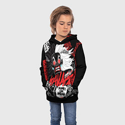 Толстовка-худи детская Круэлла - big pictures, цвет: 3D-черный — фото 2