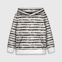 Толстовка-худи детская Тёмные полосы на светлом, цвет: 3D-белый
