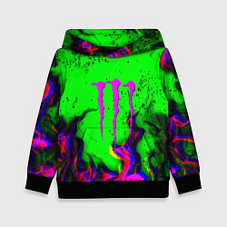 Толстовка-худи детская Monster Energy flame, цвет: 3D-черный