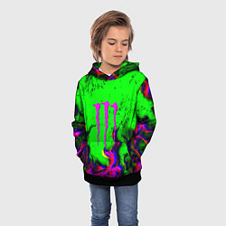 Толстовка-худи детская Monster Energy flame, цвет: 3D-черный — фото 2