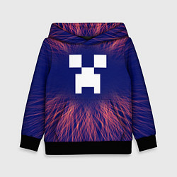 Толстовка-худи детская Minecraft red energy, цвет: 3D-черный