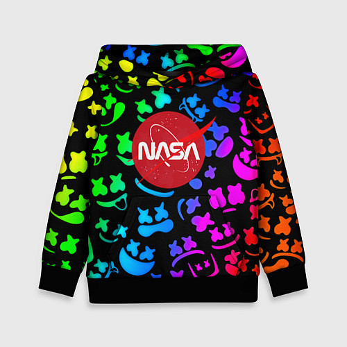 Детская толстовка Marshmello x NASA gradient / 3D-Черный – фото 1