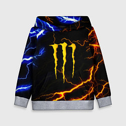 Толстовка-худи детская Monster energy storm, цвет: 3D-меланж