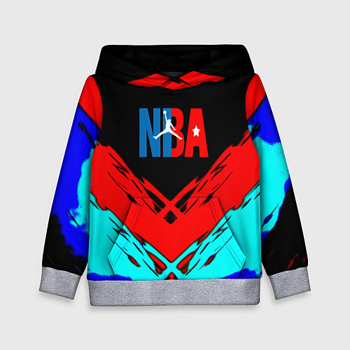 Детская толстовка NBA краски геометрия / 3D-Меланж – фото 1